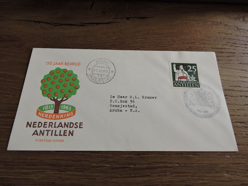 FDC NEDERLANDSE ANTILLEN E 28.4, Verzenden, Gestempeld