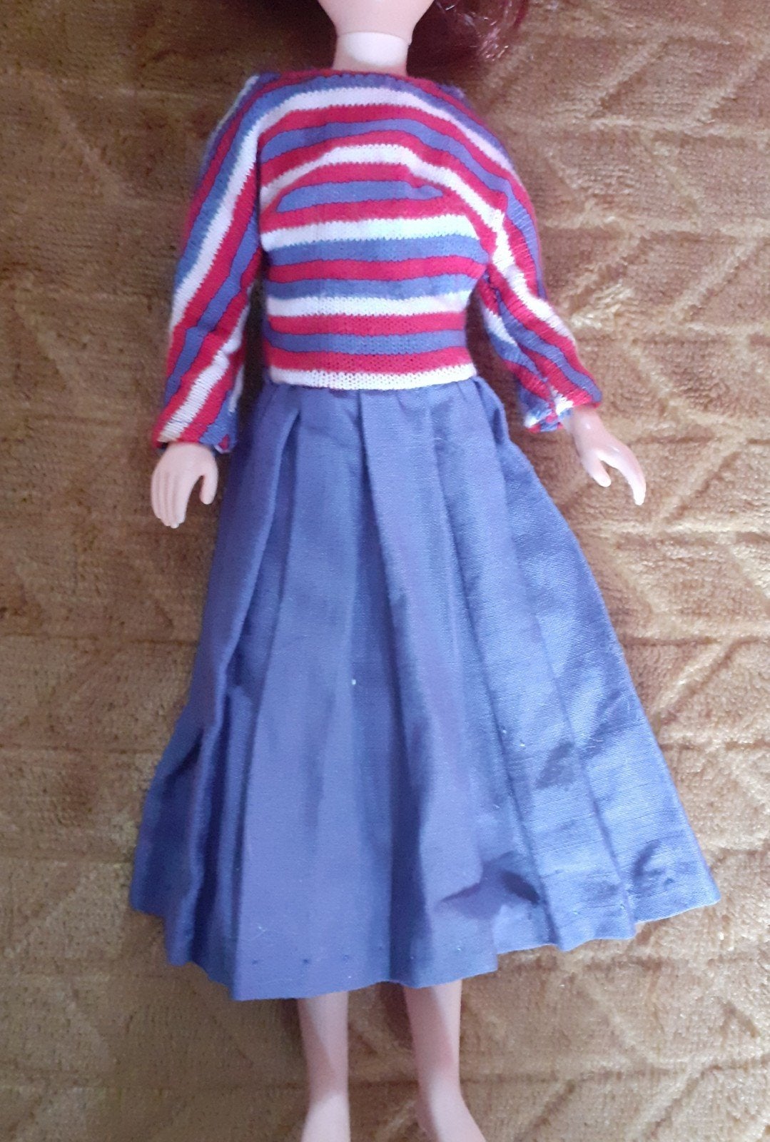 Vintage Barbie "Aboard Ship" jurk, Ophalen of Verzenden, Gebruikt, Kleertjes