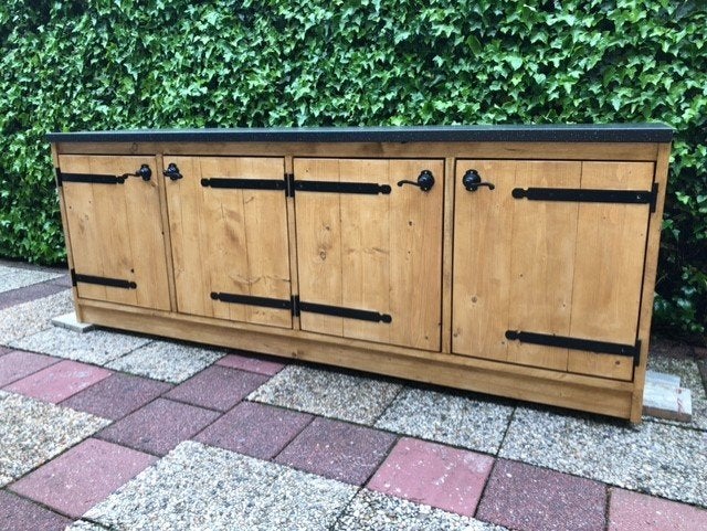buitenkeuken steigerhout NIEUW, Tuin en Terras, Buitenkeukens, Ophalen of Verzenden, Nieuw, Gas