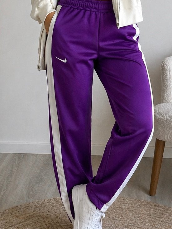 Nike wide leg broek maat XS / S, Paars, Nieuw, Ophalen of Verzenden, Maat 36 (S)