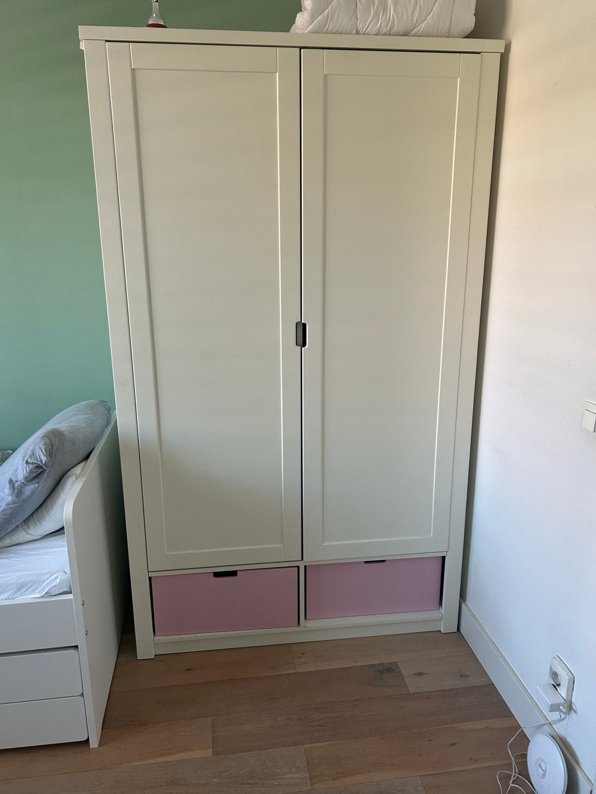 Houten kledingkast met veel hang- en legruimte, Huis en Inrichting, Kasten | Kledingkasten, Ophalen, Gebruikt, 200 cm of meer