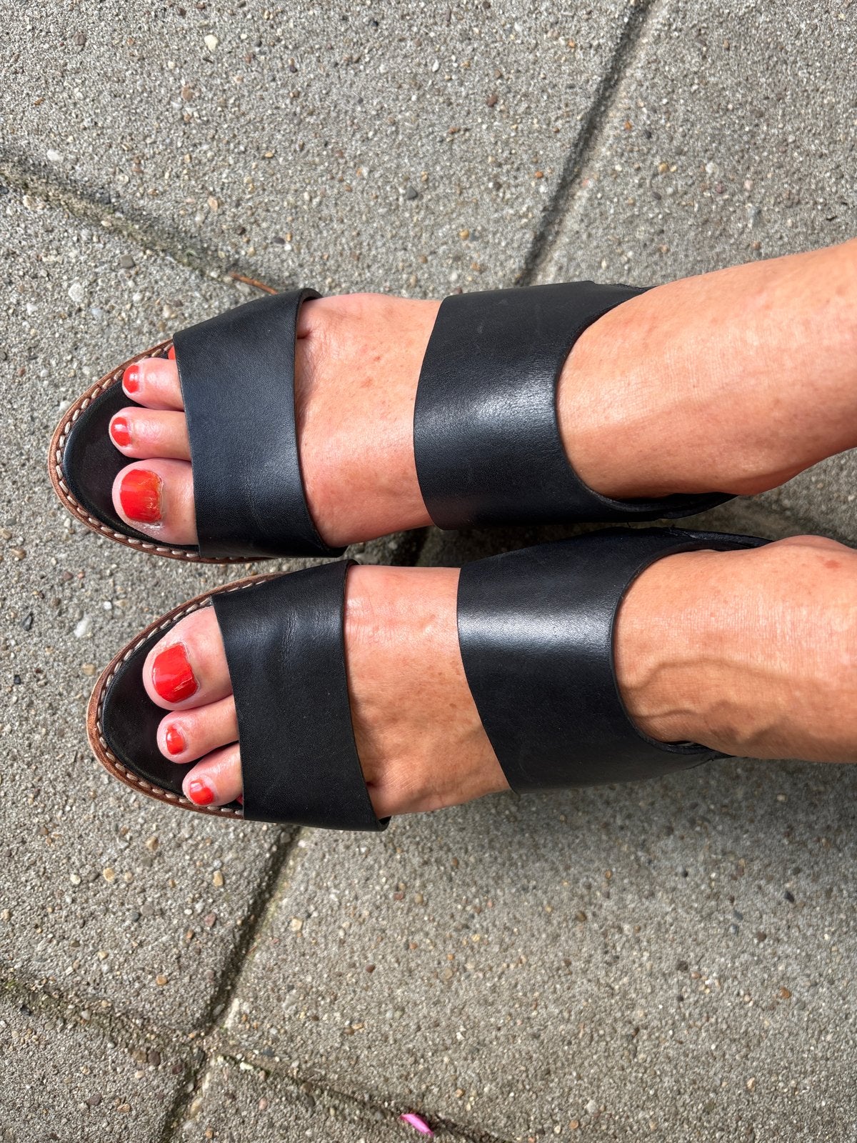 Clarks zwarte leren sandalen met hak - Maat 38, Ophalen, Zo goed als nieuw, Zwart, Sandalen of Muiltjes