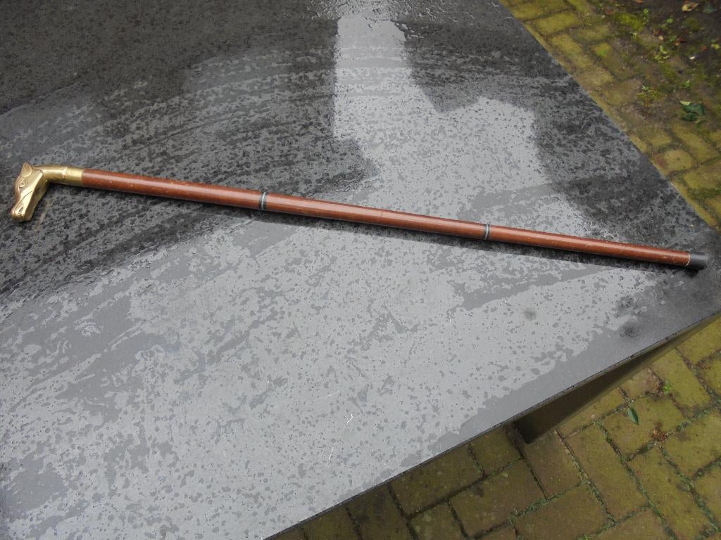 Wandelstok, wandel stok, stok, stok met paarden hoofd., Diversen, Wandelstokken, Ophalen, Gebruikt