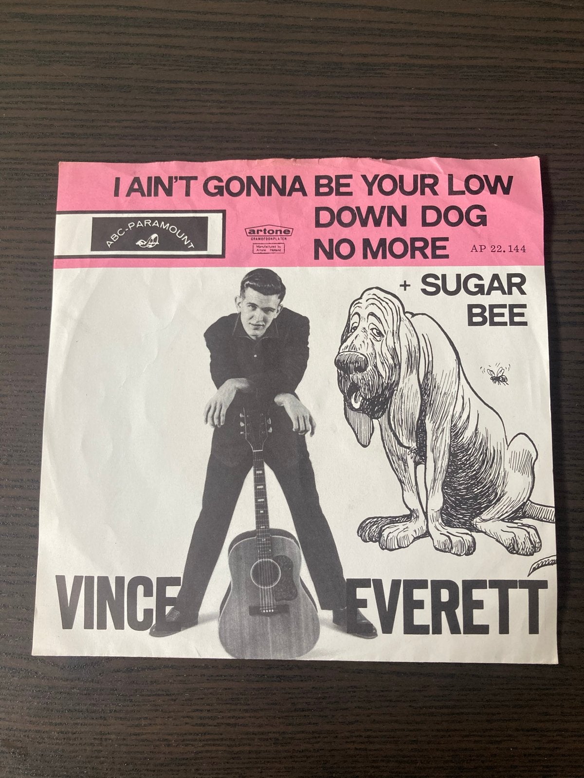 Vince Everett - I Ain't Gonna Be Your Low Down Dog No More, Gebruikt, Originele persing, 7 inch, Ophalen of Verzenden