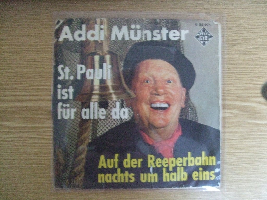 ADDI MUNSTER   ST. PAULI IST FUR ALLE DA / AUF DER REEPERBAH, 7 inch, Ophalen of Verzenden, Zo goed als nieuw, Pop