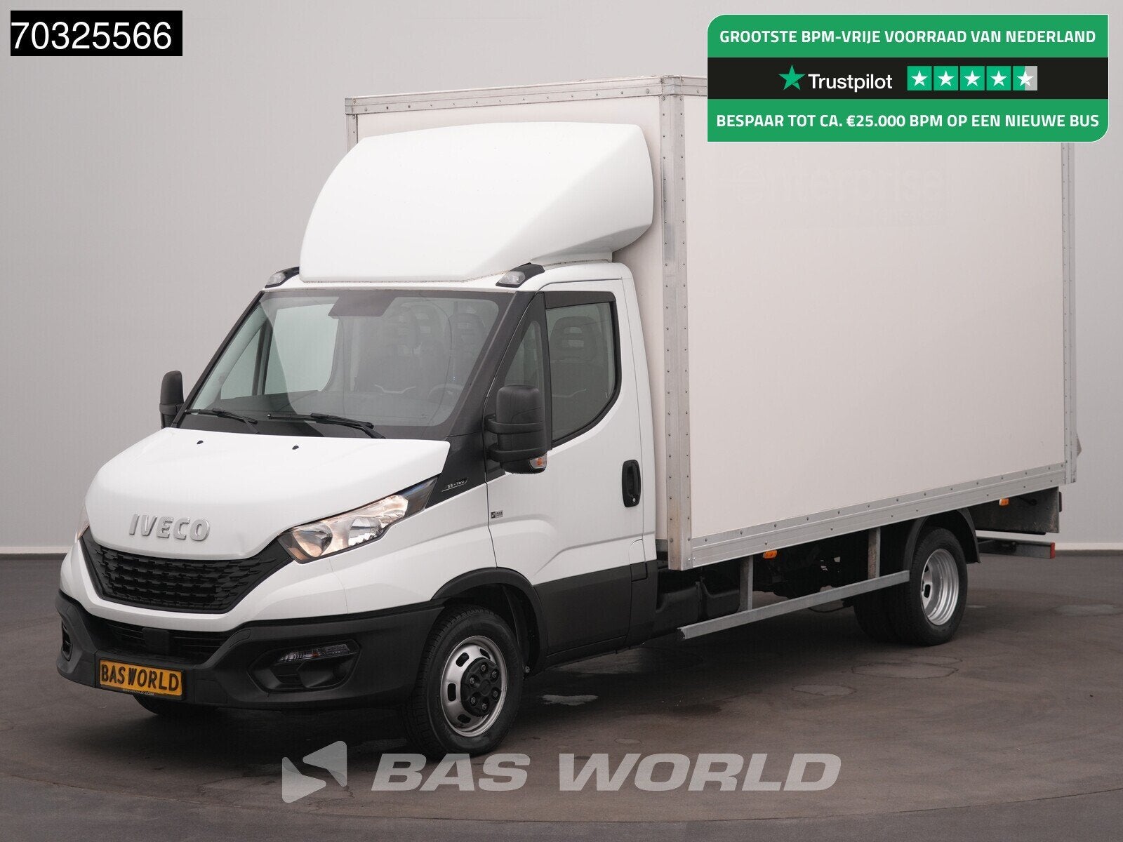 Iveco Daily 35C16 Laadklep Dubbellucht Bakwagen Airco Cruise, Stof, Gebruikt, Euro 6, Iveco