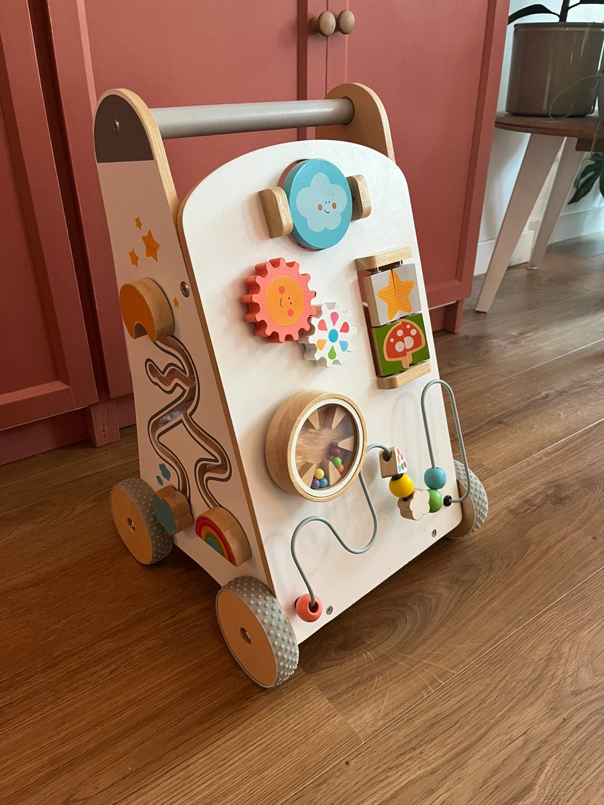 Houten loopwagen (Howa - My Rainbow 6016), Ophalen, Zo goed als nieuw, Duw- of Trekspeelgoed