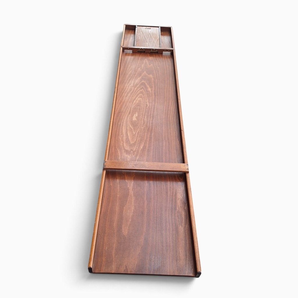 Houten sjoelbak incl. 30 Schijven - Klassiek gezelschapsspel, Ophalen, Gebruikt, Onbekend, Onbekend