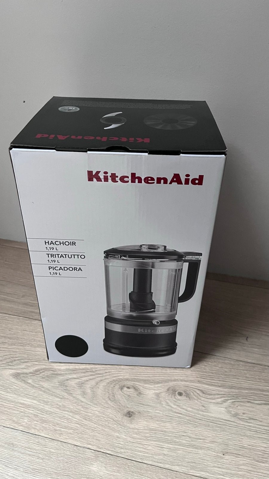 Nieuwe KitchenAid hakmolen 1,19L -met 2 jaar garantie, 1 tot 2 liter, Ophalen of Verzenden, Nieuw, 1 snelheid