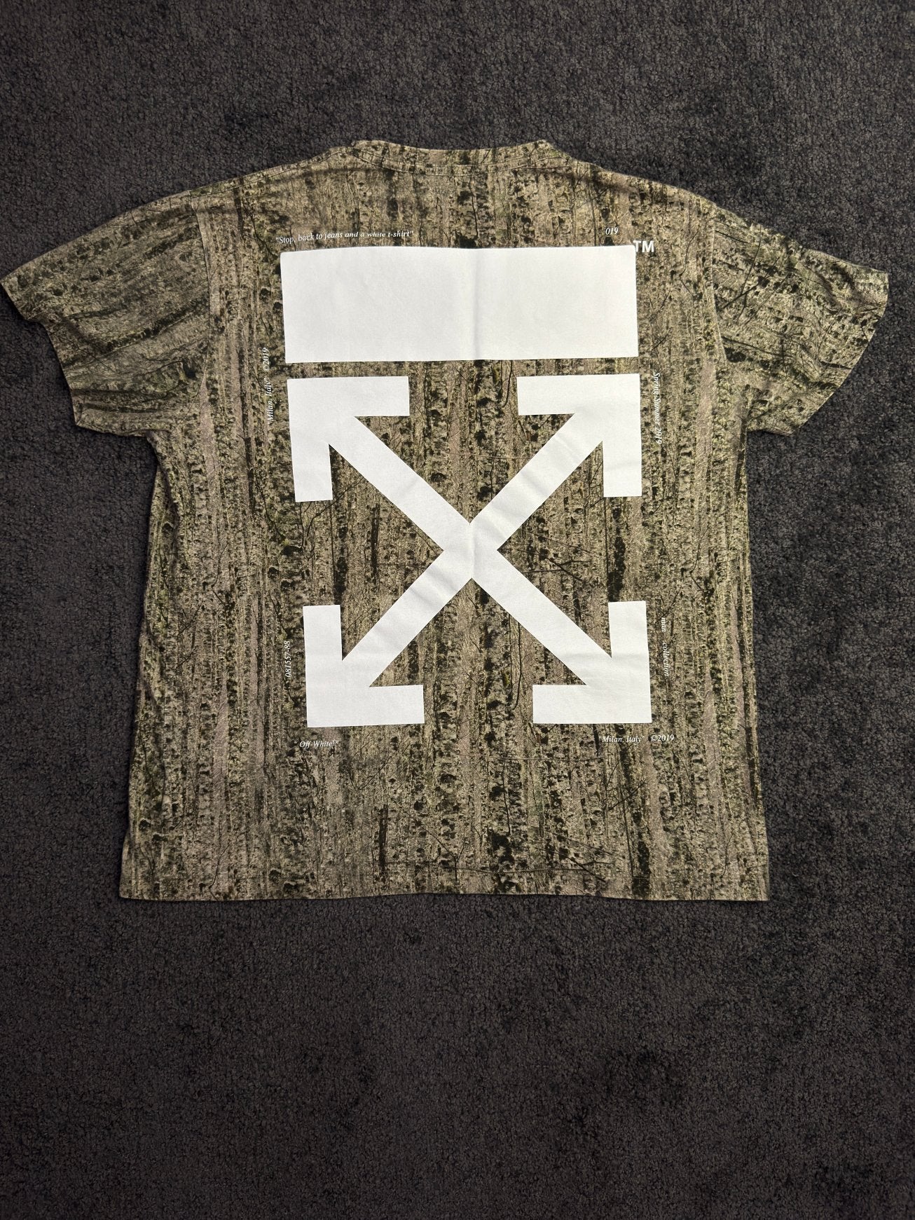 Off-White Camo Hunter White Logo Maat M, Kleding | Heren, Ophalen of Verzenden, Zo goed als nieuw, Maat 48/50 (M), Meerkleurig