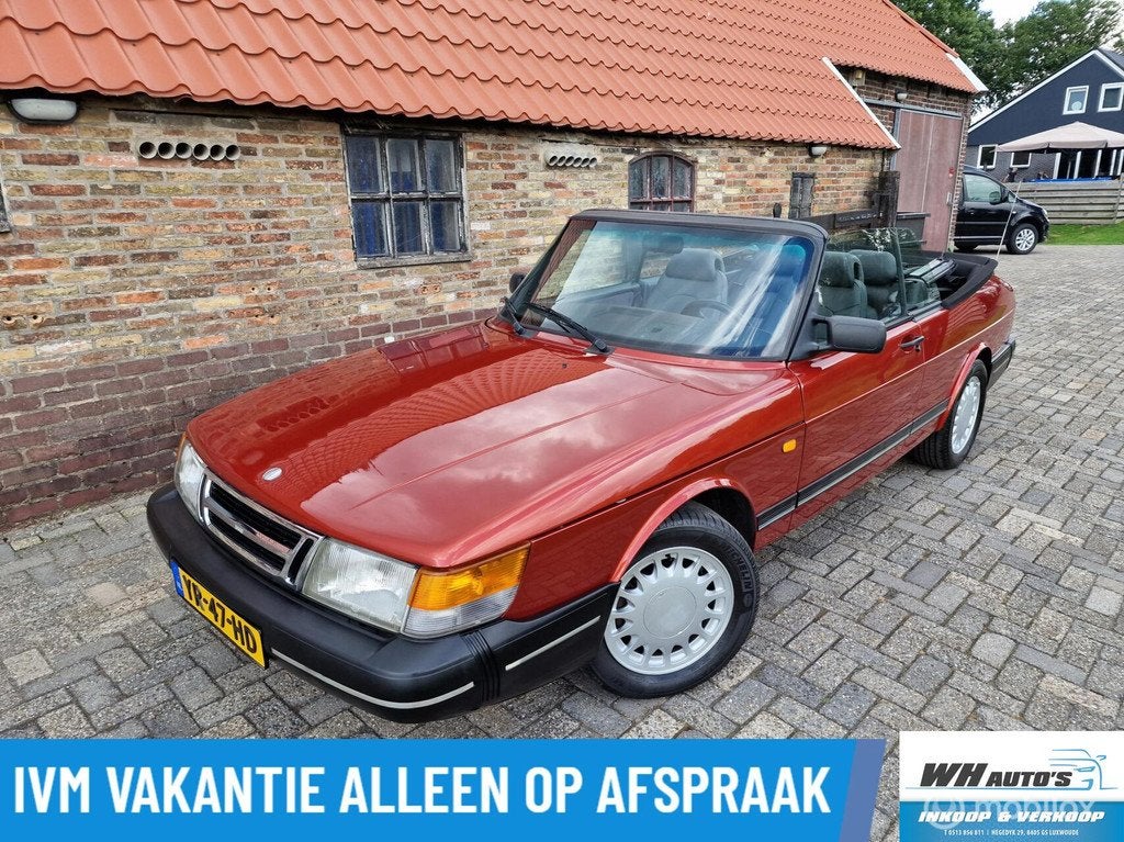 Saab 900 Cabrio 2.0i-16 Super Nette Staat! apk 14-07-2027, Auto's, Voorwielaandrijving, Gebruikt, 4 cilinders, Cabriolet