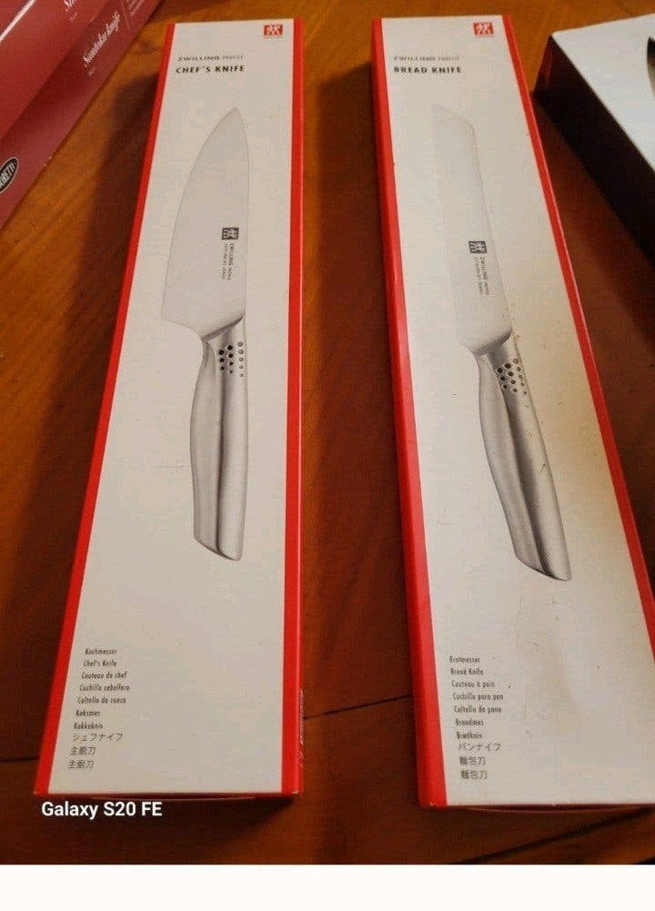 Nieuwe chique Zwilling Pro messenset,, Verzenden, Los bestek, Nieuw, Rvs of Chroom