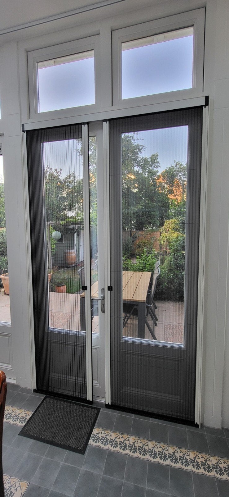 Luxaflex Plissé hordeuren (dubbel of enkel), Ophalen of Verzenden, Gebruikt, Hordeur, 200 tot 215 cm