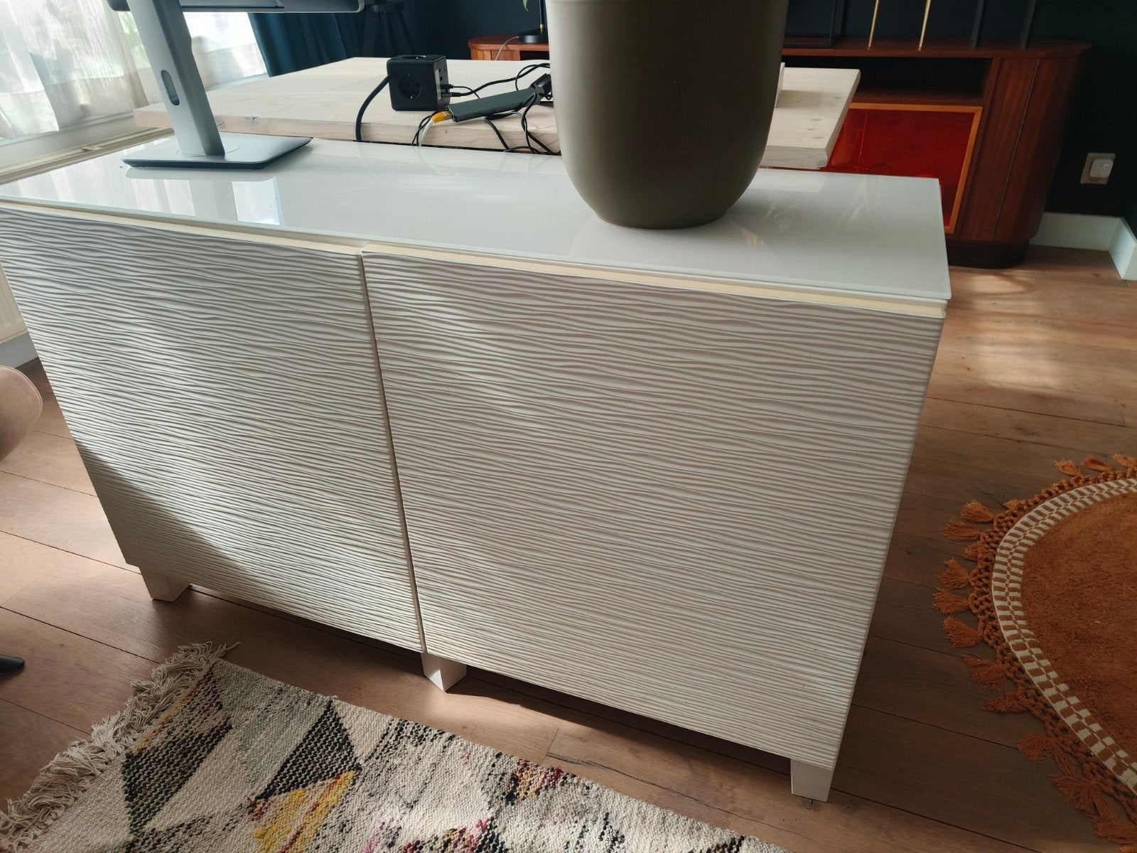 Witte Besta Kast met Poten 120x60 - Zo goed als nieuw, Ophalen, Zo goed als nieuw