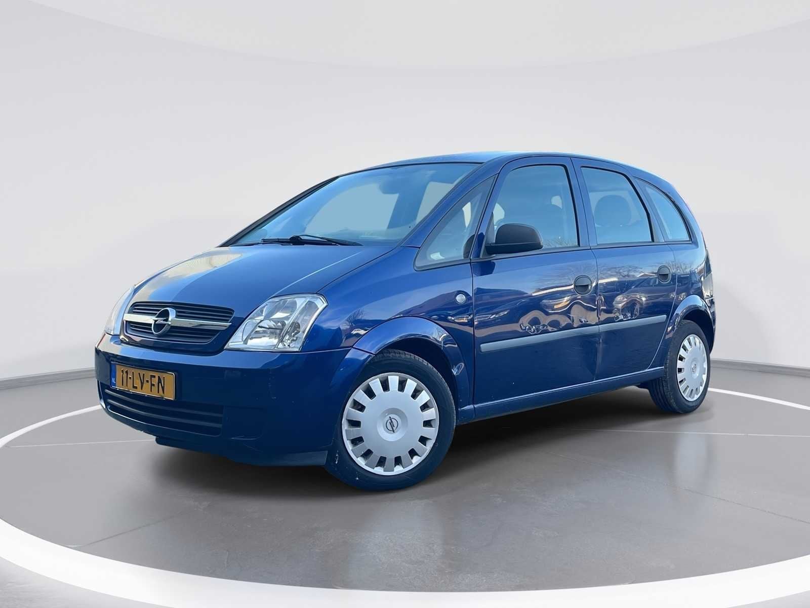 Opel Meriva 1.6-16V Essentia 2003 | 11-LV-FN, Auto's, 101 pk, Gebruikt, 4 cilinders, Blauw