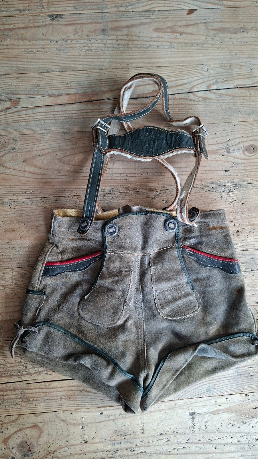 originele Lederhose voor kind, Ophalen of Verzenden, Gedragen, Maat 46 (S) of kleiner, Kleding