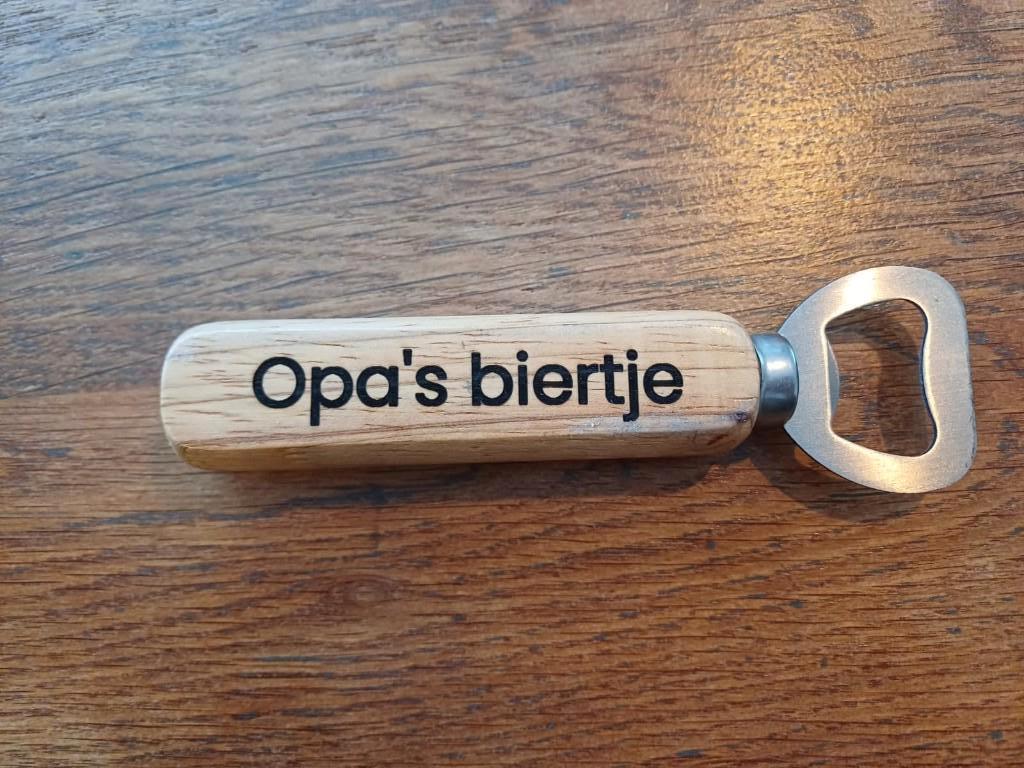 Gegraveerde Flesopener - Persoonlijk Cadeau!, Ophalen of Verzenden, Nieuw