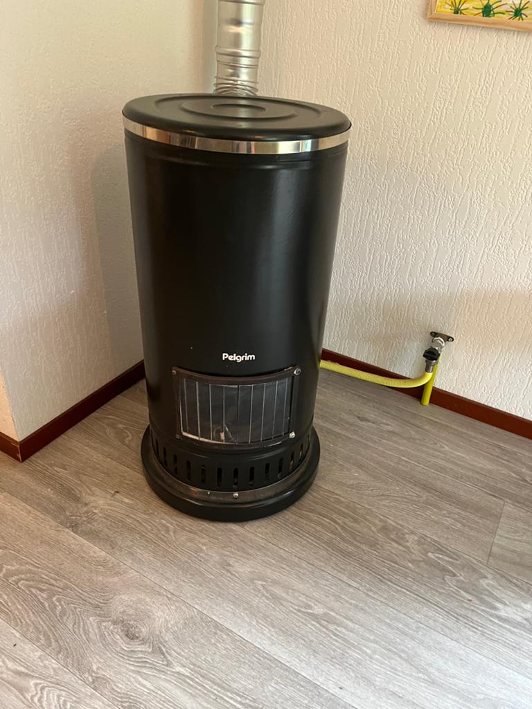 Pelgrim Gaskachel - zo goed als nieuw, Ophalen, Zo goed als nieuw, Vrijstaande haard, Gashaard