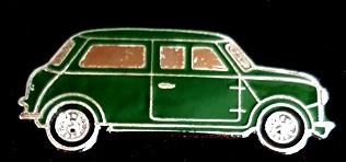 Mini Cooper pin- donker groen, Verzenden, Nieuw, Transport, Speldje of Pin