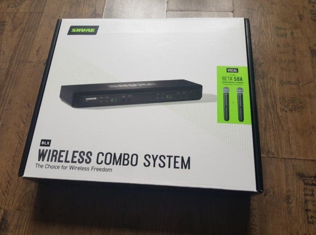 Shure BLX Wireless Combo System met 2xBeta 58A Nieuw!, Ophalen of Verzenden, Nieuw, Zangmicrofoon, Draadloos