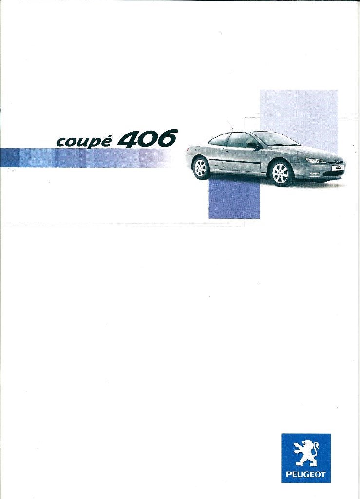 Brochure Peugeot 406 Coupe 2002, Ophalen of Verzenden, Gelezen, Peugeot