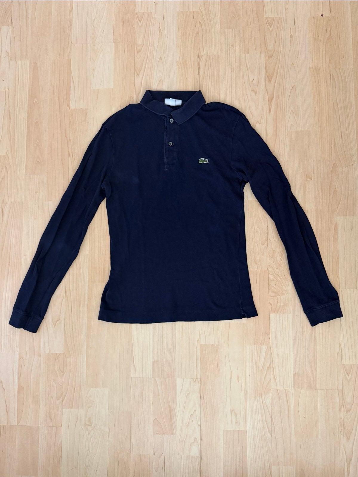 Lacoste Blauw Lange Mouw Polo Shirt Maat S, Ophalen of Verzenden, Gedragen, Maat 46 (S) of kleiner, Blauw