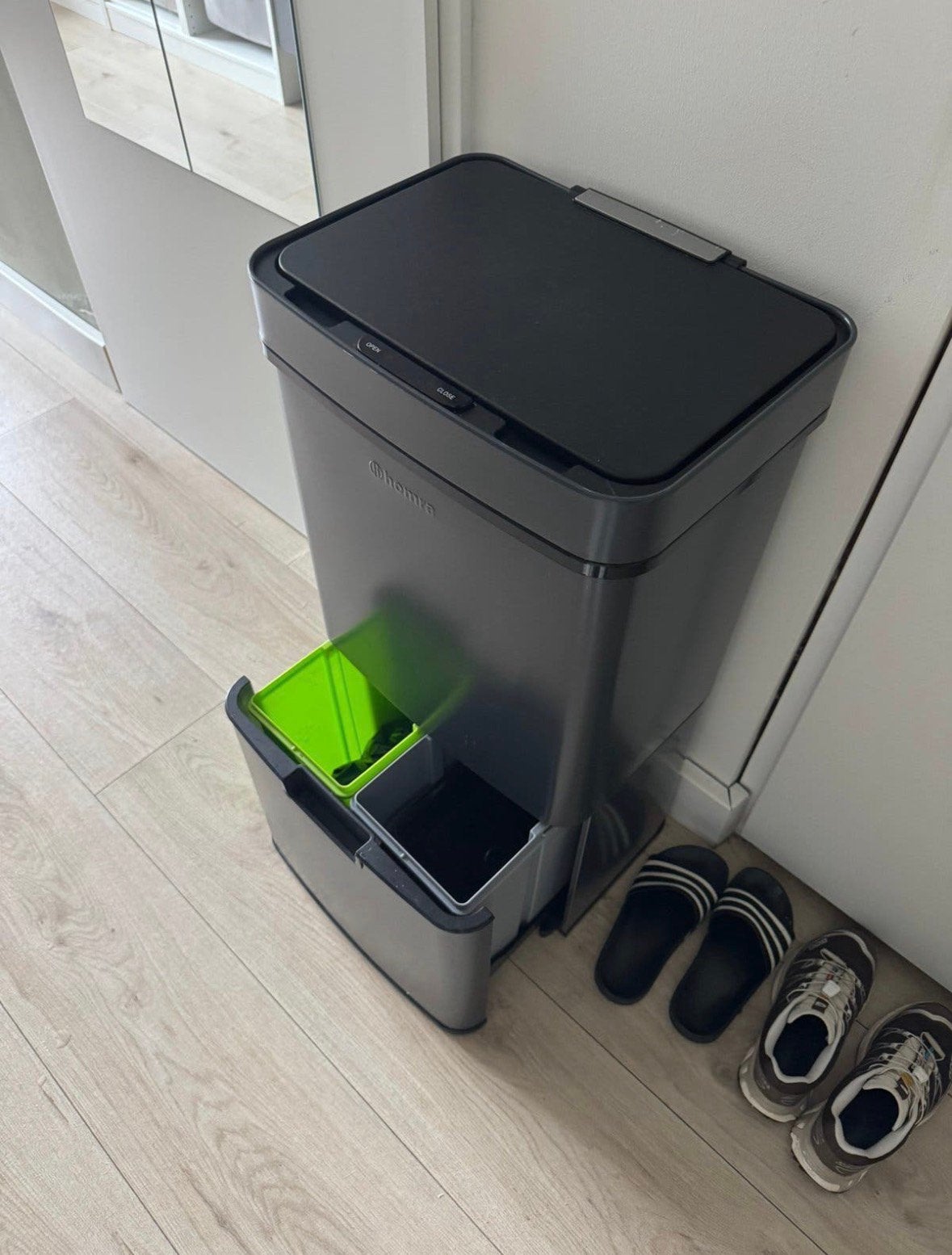 Homra Nexo prullenbak afvalscheiding 72L, Huis en Inrichting, Woonaccessoires | Prullenbakken, Ophalen, Gebruikt