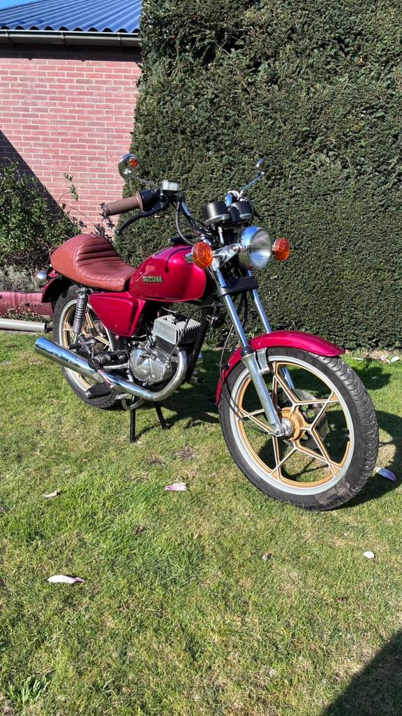 Suzuki ZR50SLP Caféracer, Fietsen en Brommers, Brommers | Oldtimers, Maximaal 45 km/u, Ophalen, Overige merken, 4 versnellingen