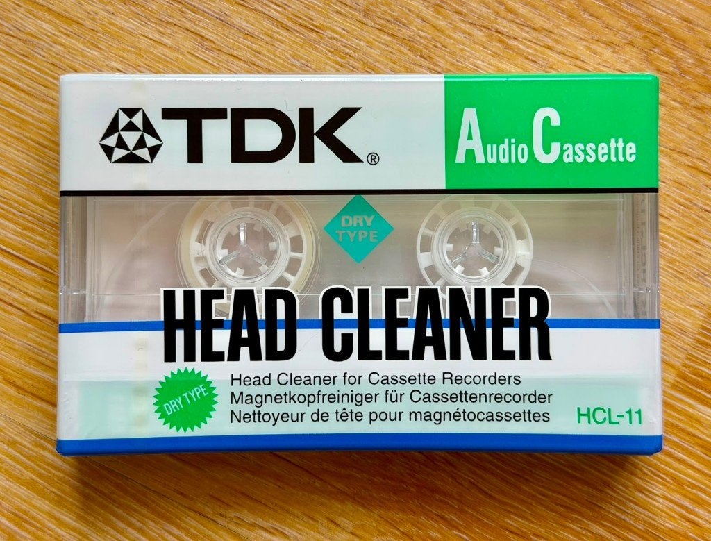 TDK HCL-11AES Head Cleaner, nieuw/geseald, schoonmaakbandje, Overige genres, 1 bandje, Ophalen of Verzenden, Nieuw in verpakking