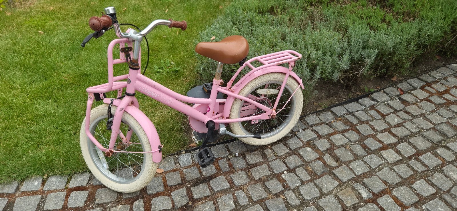 Roze kinderfiets 16 inch - Cooper, Fietsen en Brommers, Ophalen, Terugtraprem, Cooper, 16 tot 20 inch