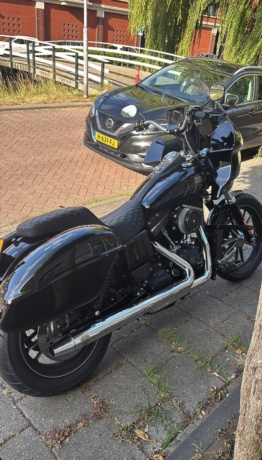 Harley-Davidson Dyna uitlaat 2-1 switchback headers, Ophalen of Verzenden, Gebruikt