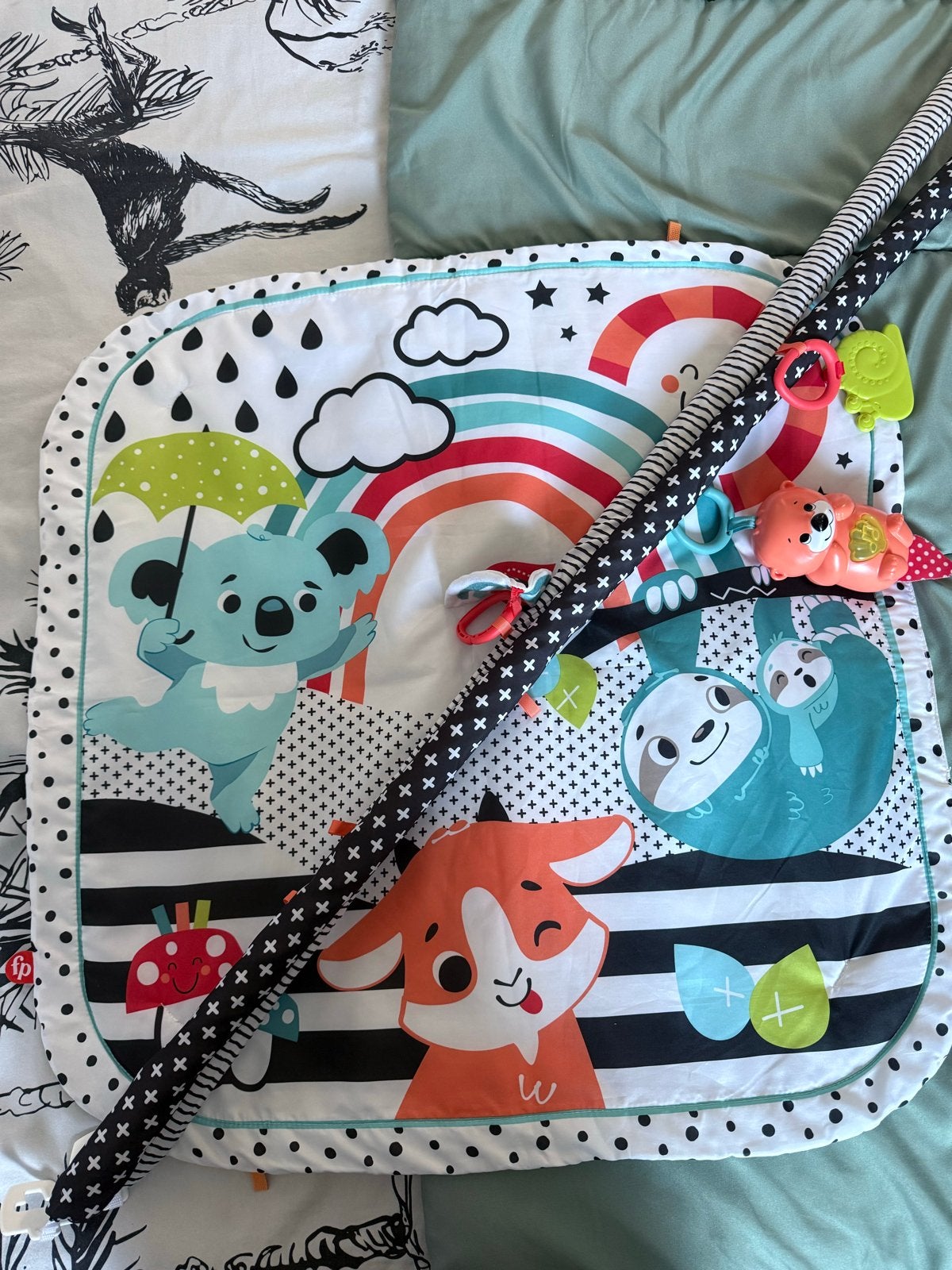 Fisher-Price Speelkleed met geluid en speeltjes, Ophalen of Verzenden, Zo goed als nieuw, Speelkleed, Met geluid
