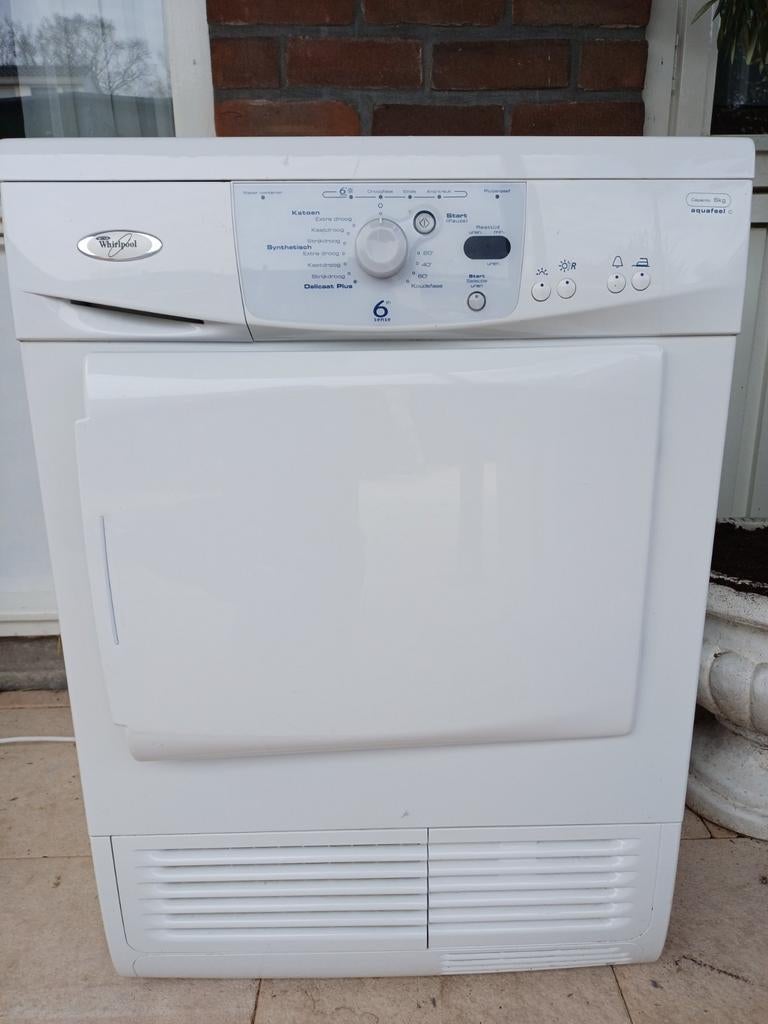 Whirlpool condensdroger 6th Sense, Ophalen