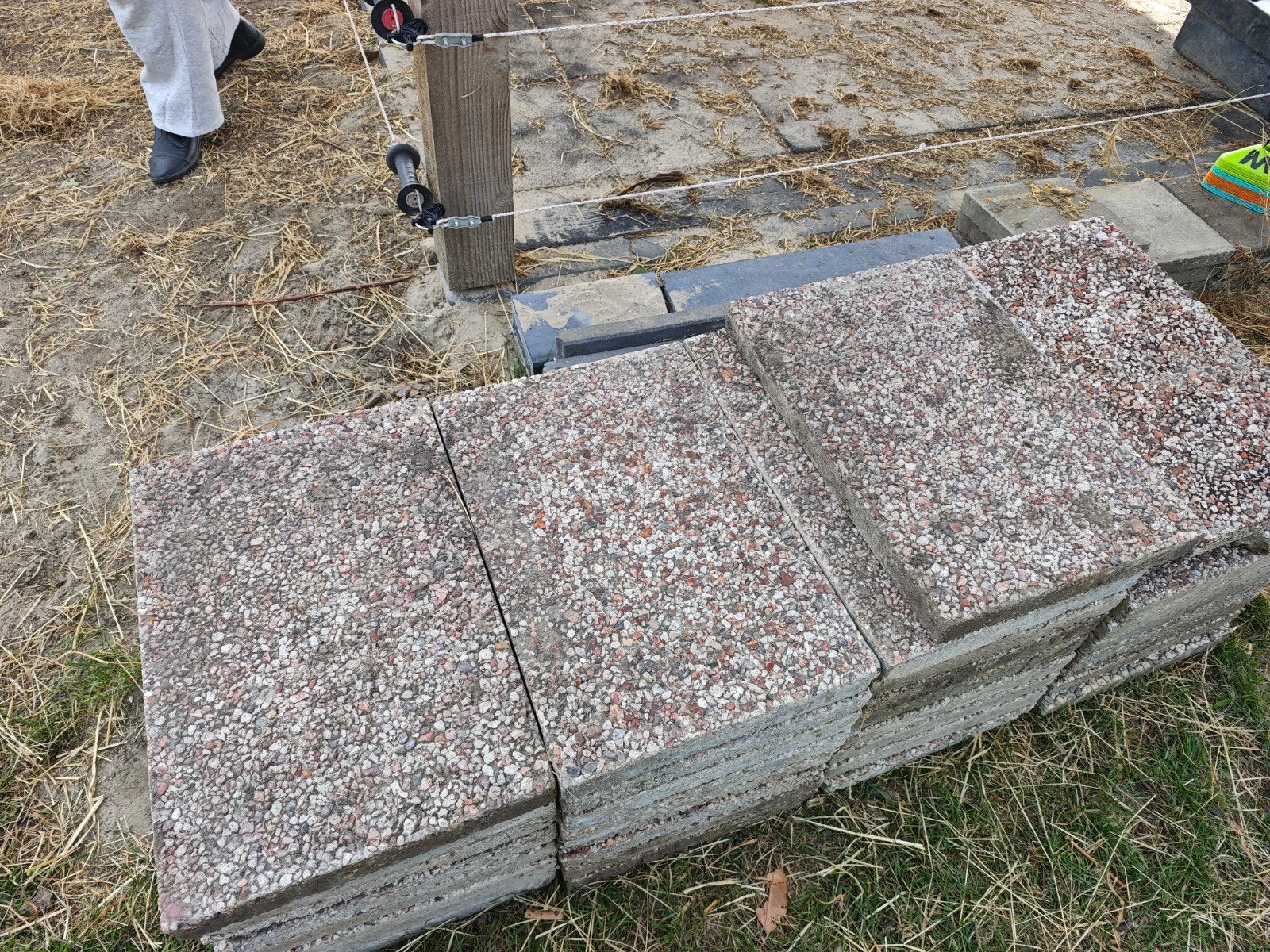 Grindtegels 60x40, Ophalen, Gebruikt, 10 m² of meer, Beton