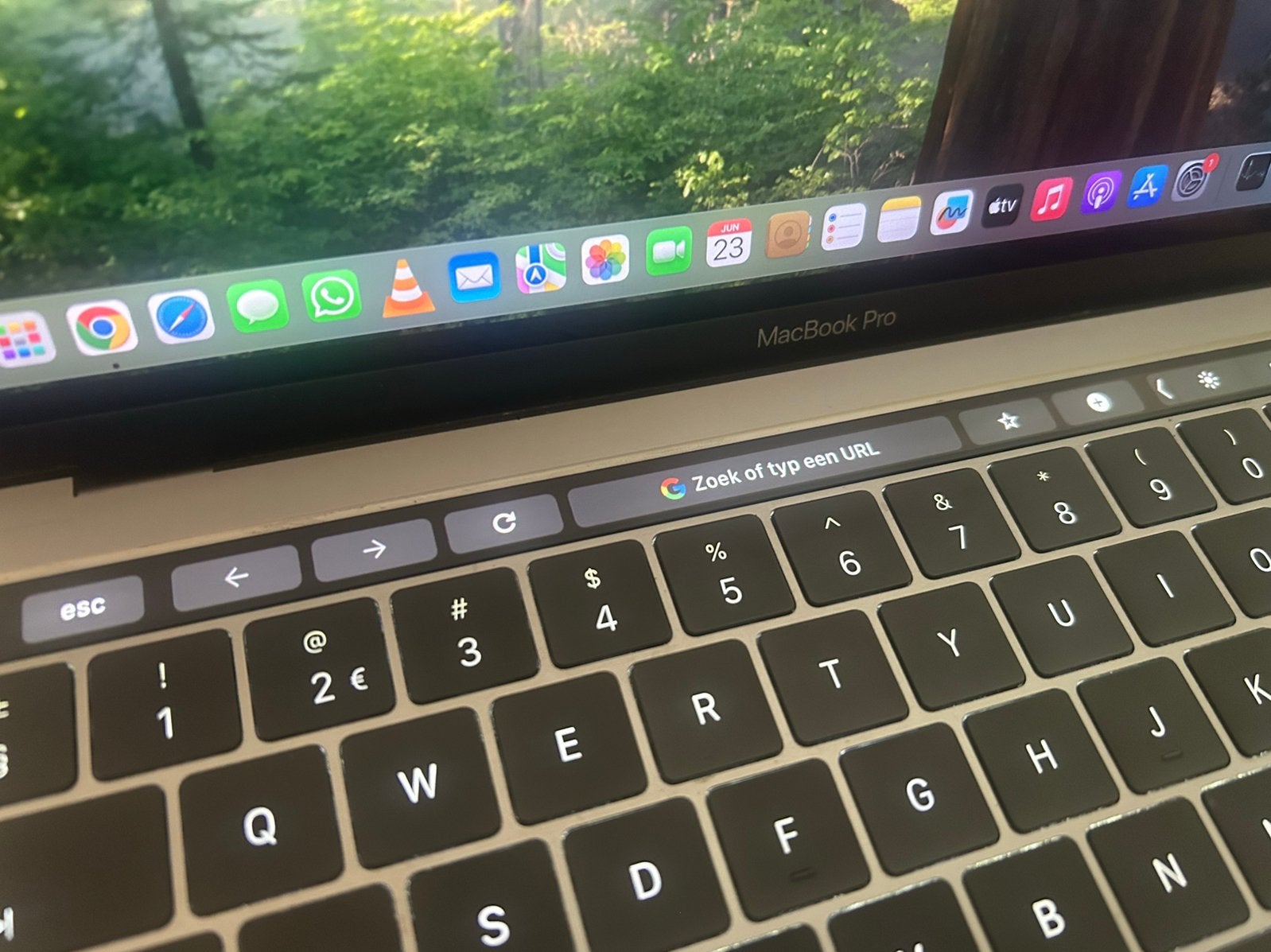 Keurige Macbook Pro 13” 3,5GHz i7 2017 met TouchBar, MacBook Pro, 256 GB, Qwerty, 8 GB