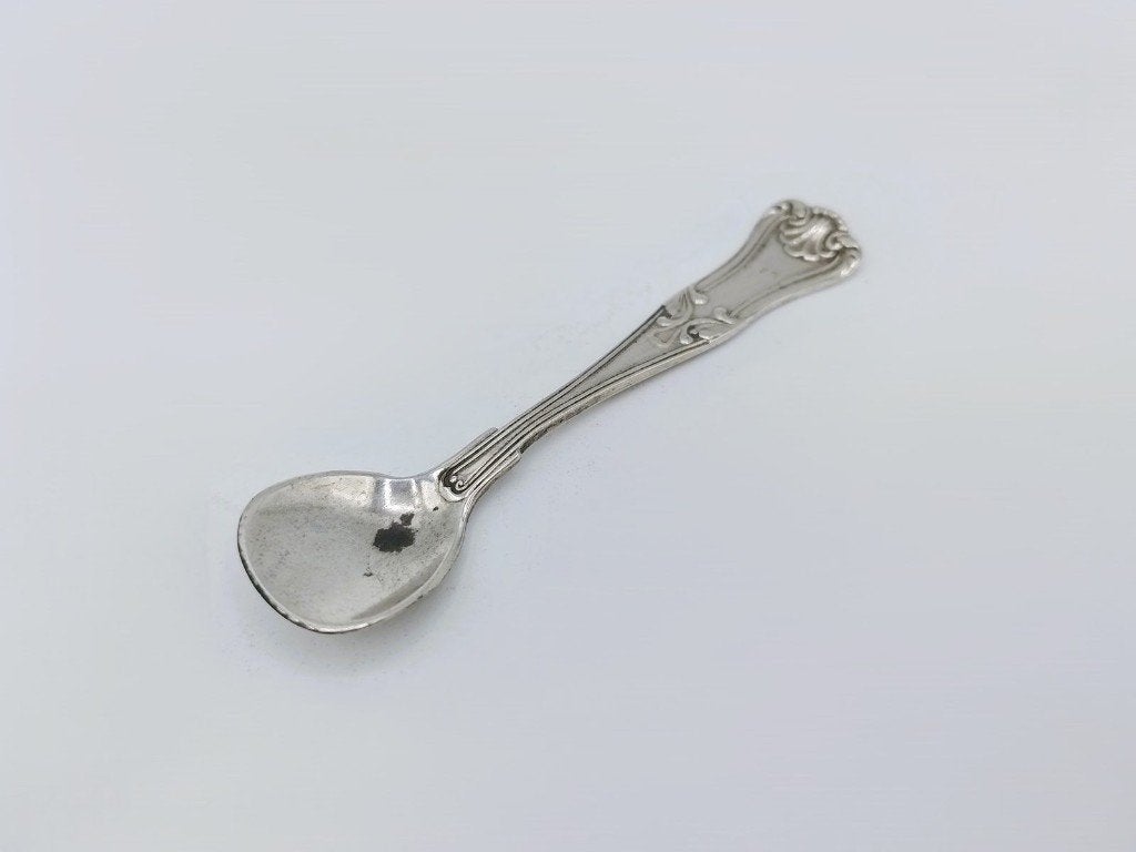 Zilveren zoutlepel, N.M. Thune, Oslo, Noorwegen, ca. 1960