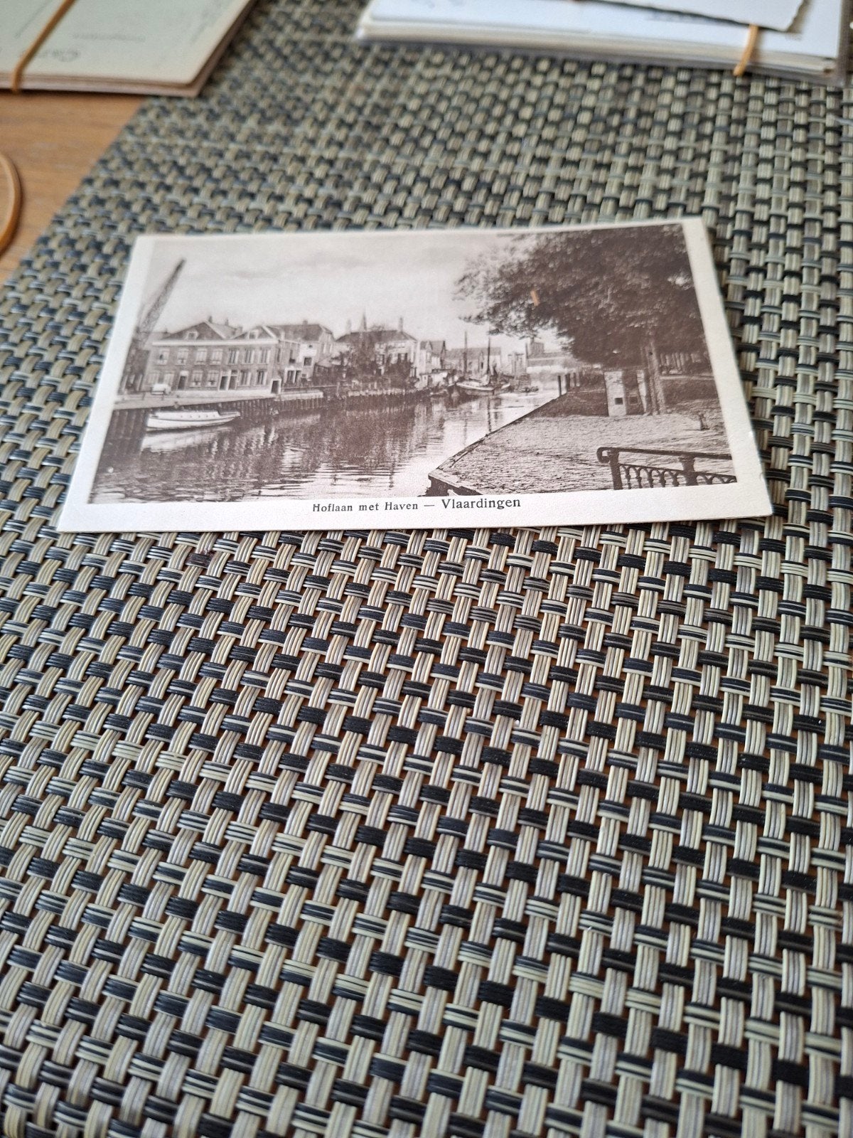 Hoflaan met Haven - Vlaardingen, Ophalen of Verzenden, 1920 tot 1940, Ongelopen, Zuid-Holland