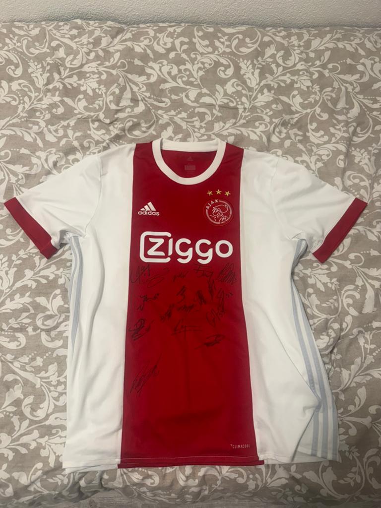 Ajax signeerde tenue 2016/17, Maat 56/58 (XL), Ophalen of Verzenden, Zo goed als nieuw, Voetbal
