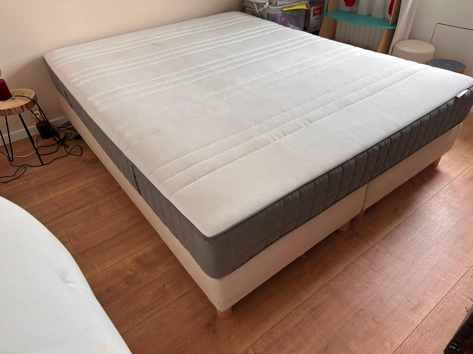 Boxspring 160x200 cm, Ophalen, Gebruikt, Tweepersoons, Bedbodem