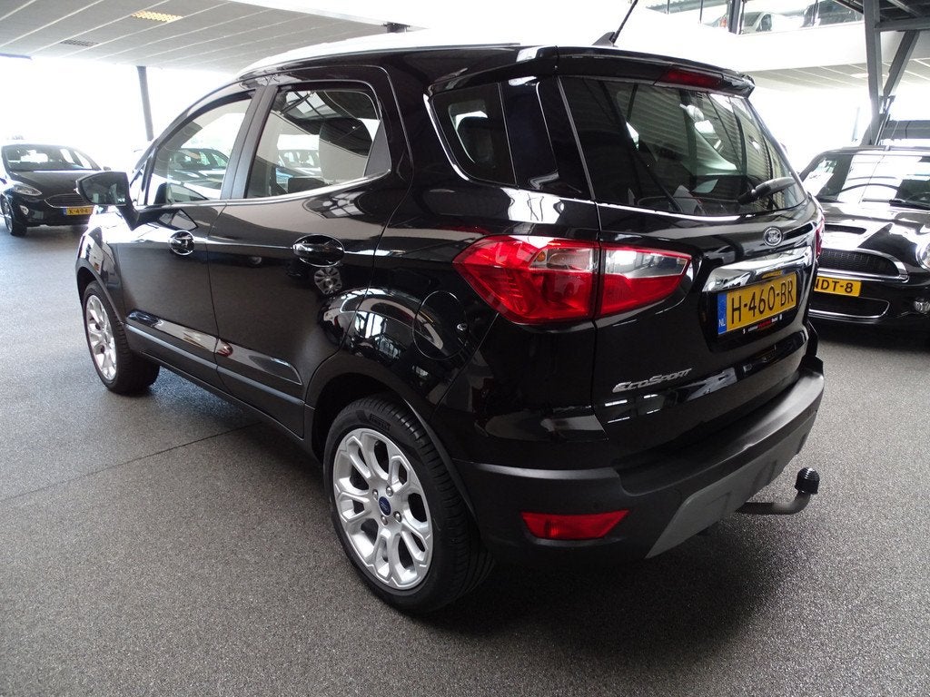 Ford EcoSport 1.0 EcoBoost Titanium Trekhaak, Camera, Cruise, Auto's, Ford, Gebruikt, Euro 6, Ecosport, Zwart