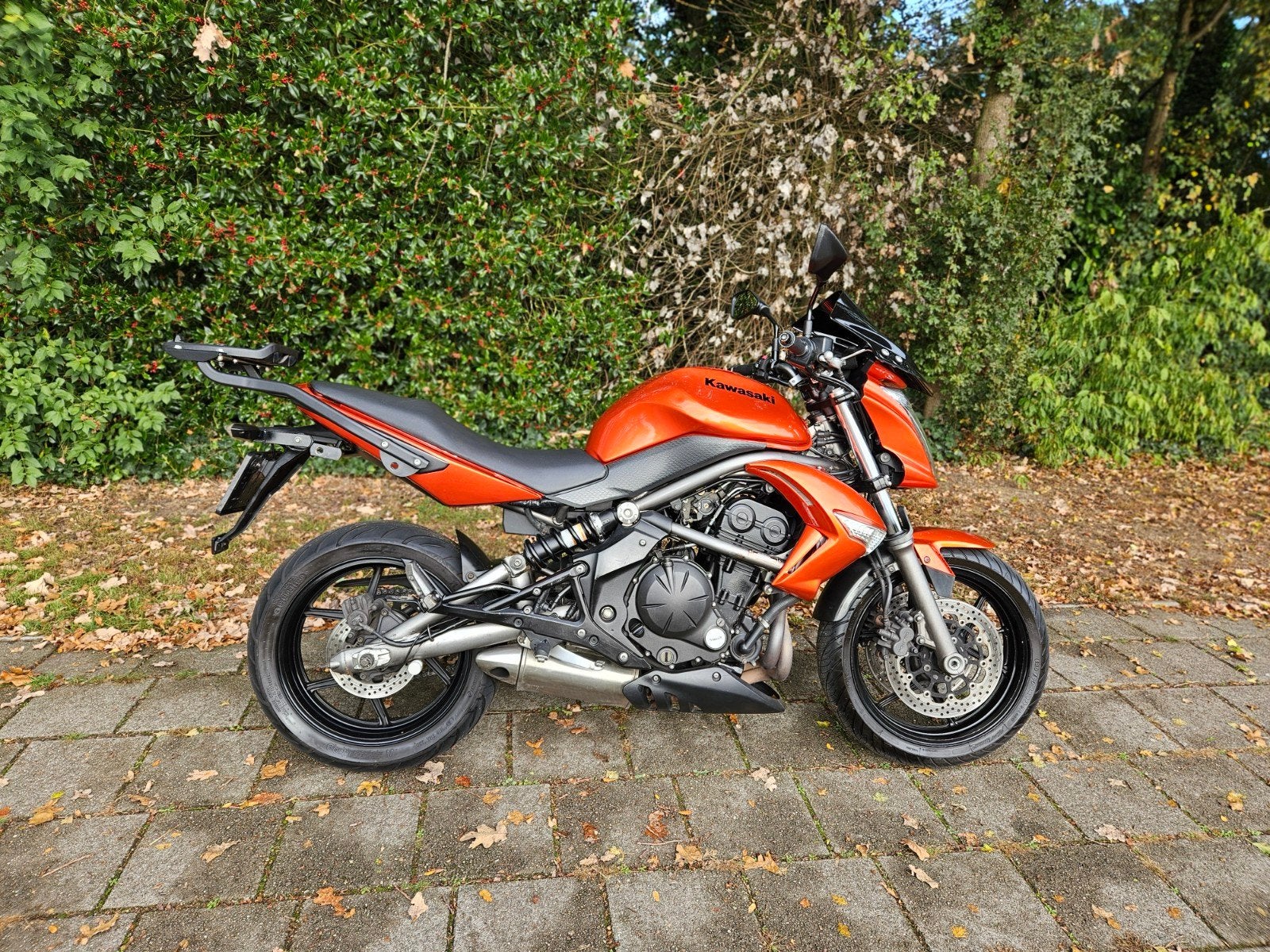 Kawasaki er6n ABS, Orange/red, 2009, 38400 km, kofferset, 2 cilinders, Motorrijbewijs A, Particulier, Meer dan 35 kW