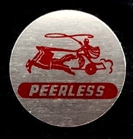 Peerless rijwiel speld-blik, Verzamelen, Verzenden, Nieuw, Transport, Speldje of Pin