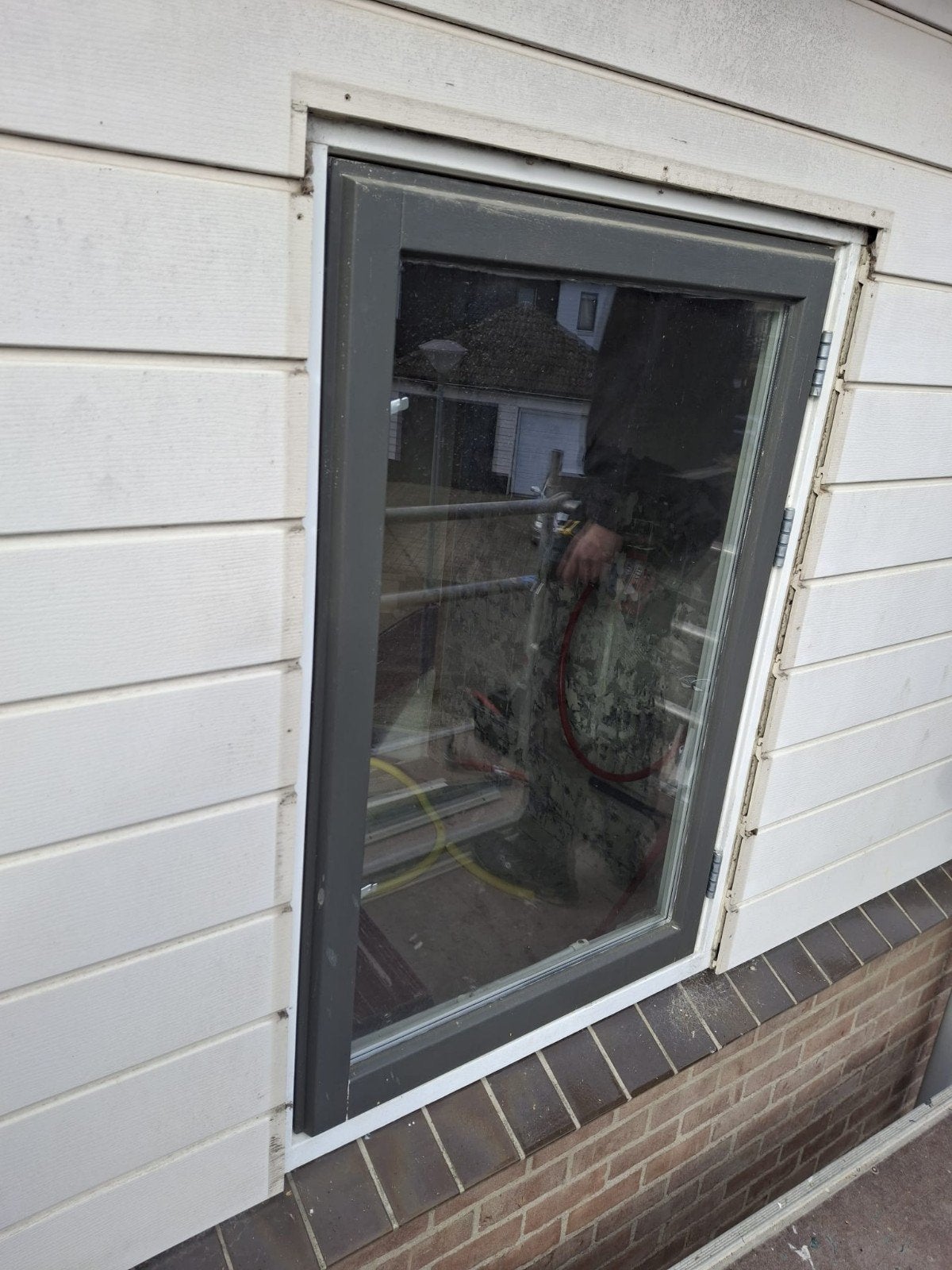 Hardhouten kozijnen met dubbelglas, Doe-het-zelf en Verbouw, Kozijnen en Schuifpuien, Gebruikt, Raamkozijn, Inclusief glas, 75 tot 150 cm