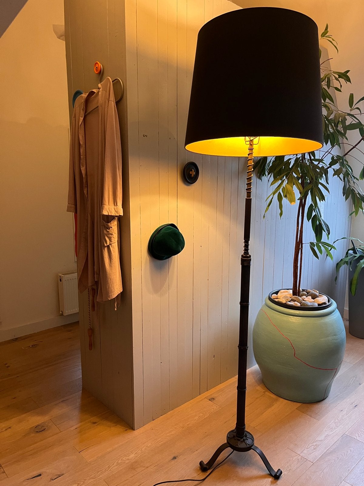 Unieke vintage vloerlamp. Handgemaakt door meesterlasser ‘50, Ophalen, Nieuw, 200 cm of meer