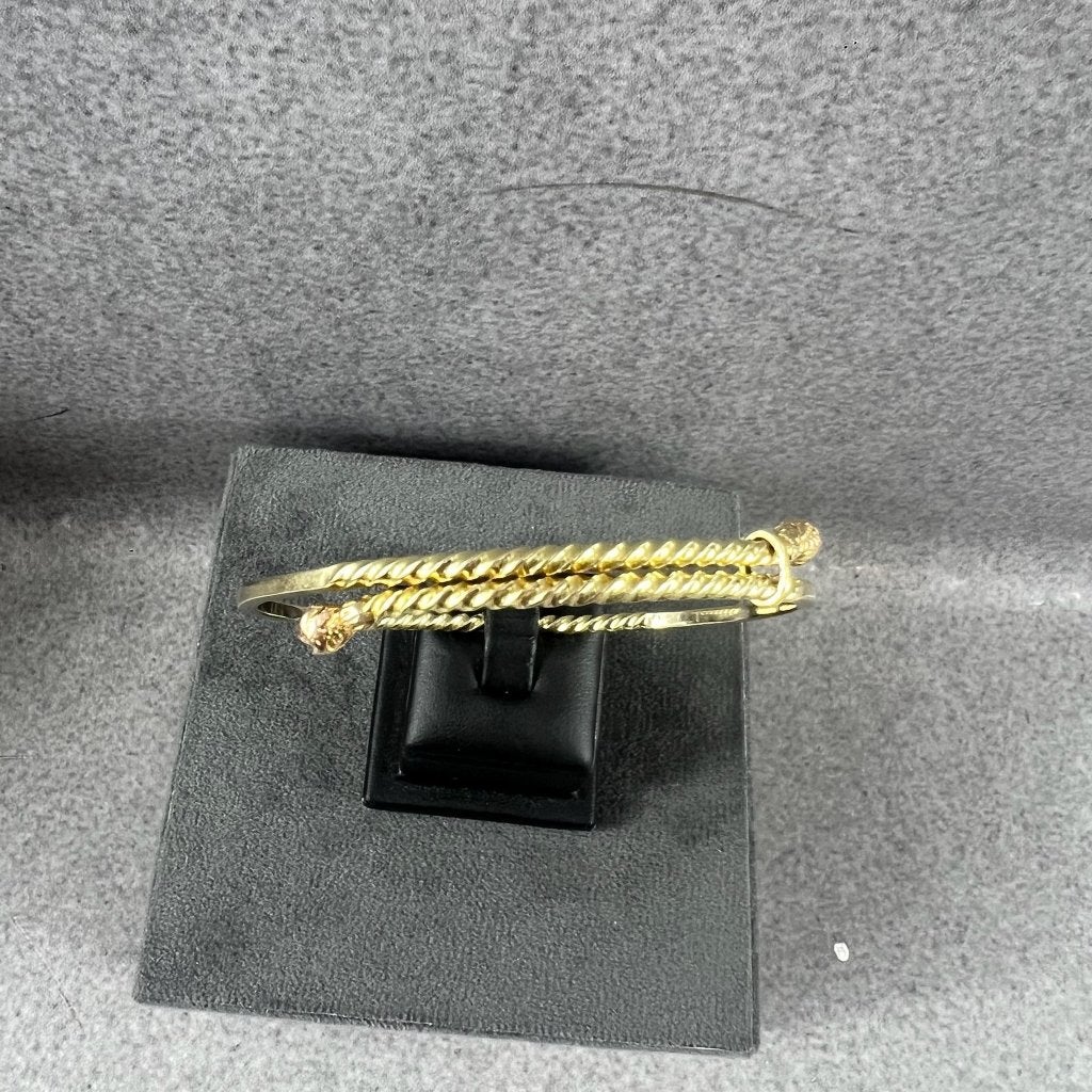 Gouden Armband | 14k | 16,79g | rozenknop | 6,5cm | 415256, Sieraden, Tassen en Uiterlijk, Ophalen of Verzenden, Gebruikt, Goud