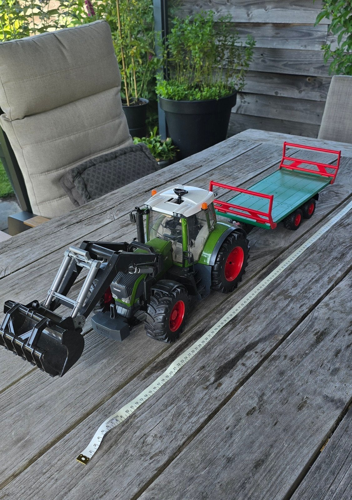 Fendt 936 Vario Tractor met aanhanger en accessoires, Ophalen, Gebruikt