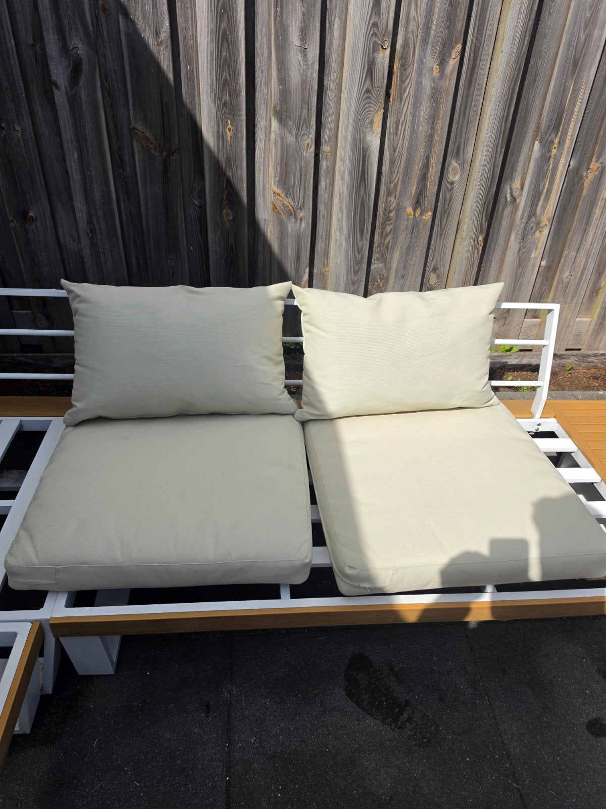Tuinkussens set: 2x 60x60 cm en 2x 50x30 cm, Ophalen, Gebruikt