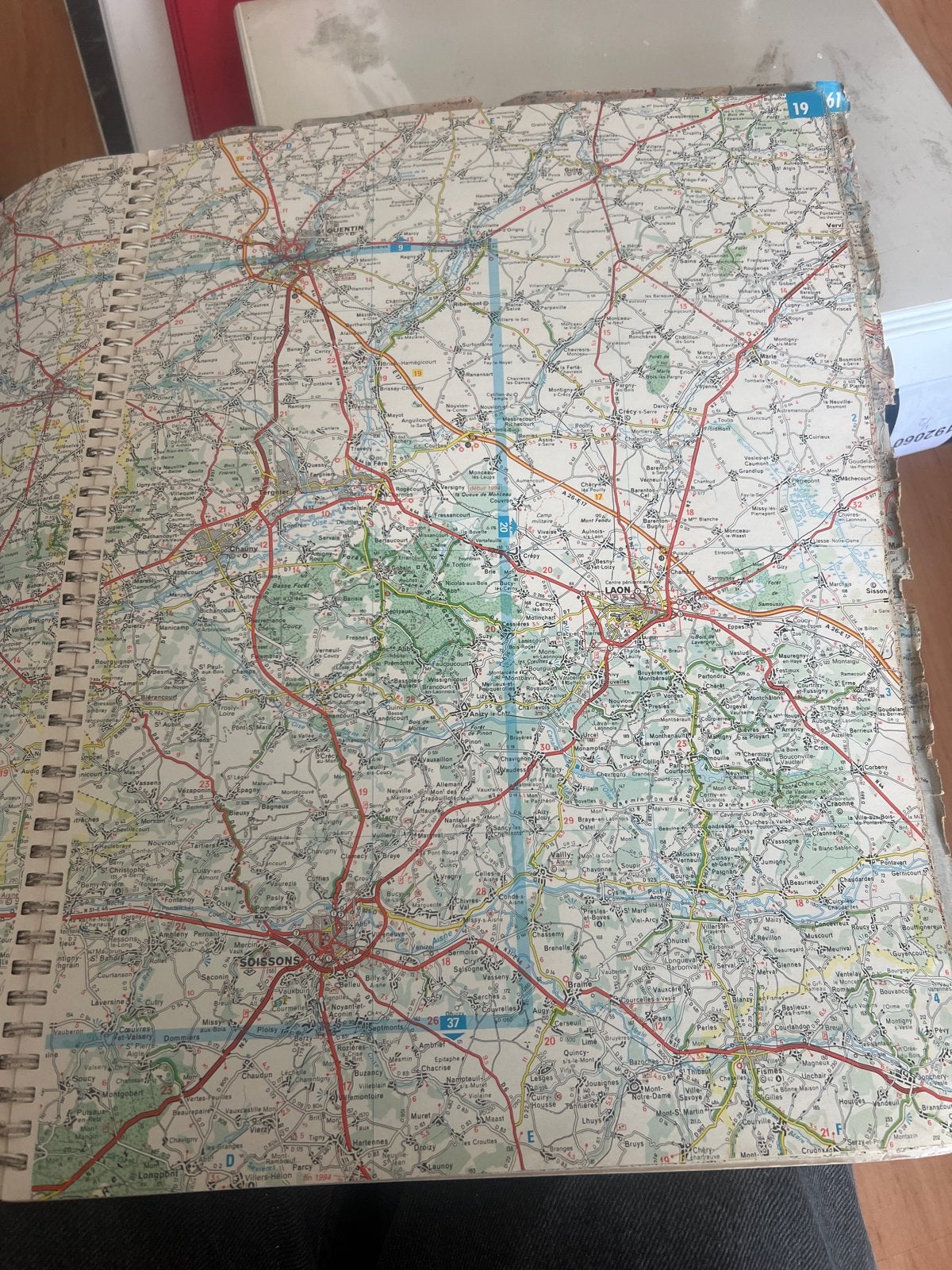 Michelin wegenatlas Frankrijk - Spiraalband, Boeken, Gelezen, Overige atlassen, Frankrijk, Ophalen of Verzenden