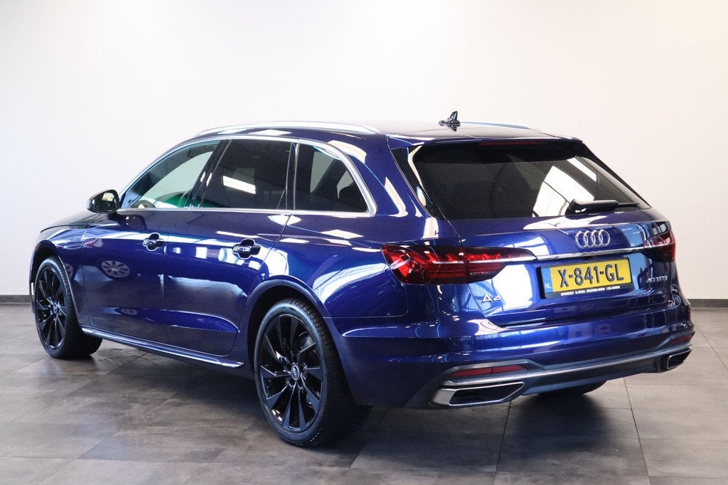 Audi A4 Avant 40 TFSI S edition Cruise/Climate PDC 204PK! 24, Auto's, Audi, Stof, Gebruikt, 4 cilinders, Blauw