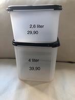 Nieuwe Tupperware Ruimtespaarders - 2.6L en 4L Set, Ophalen of Verzenden, Nieuw, Bus of Trommel